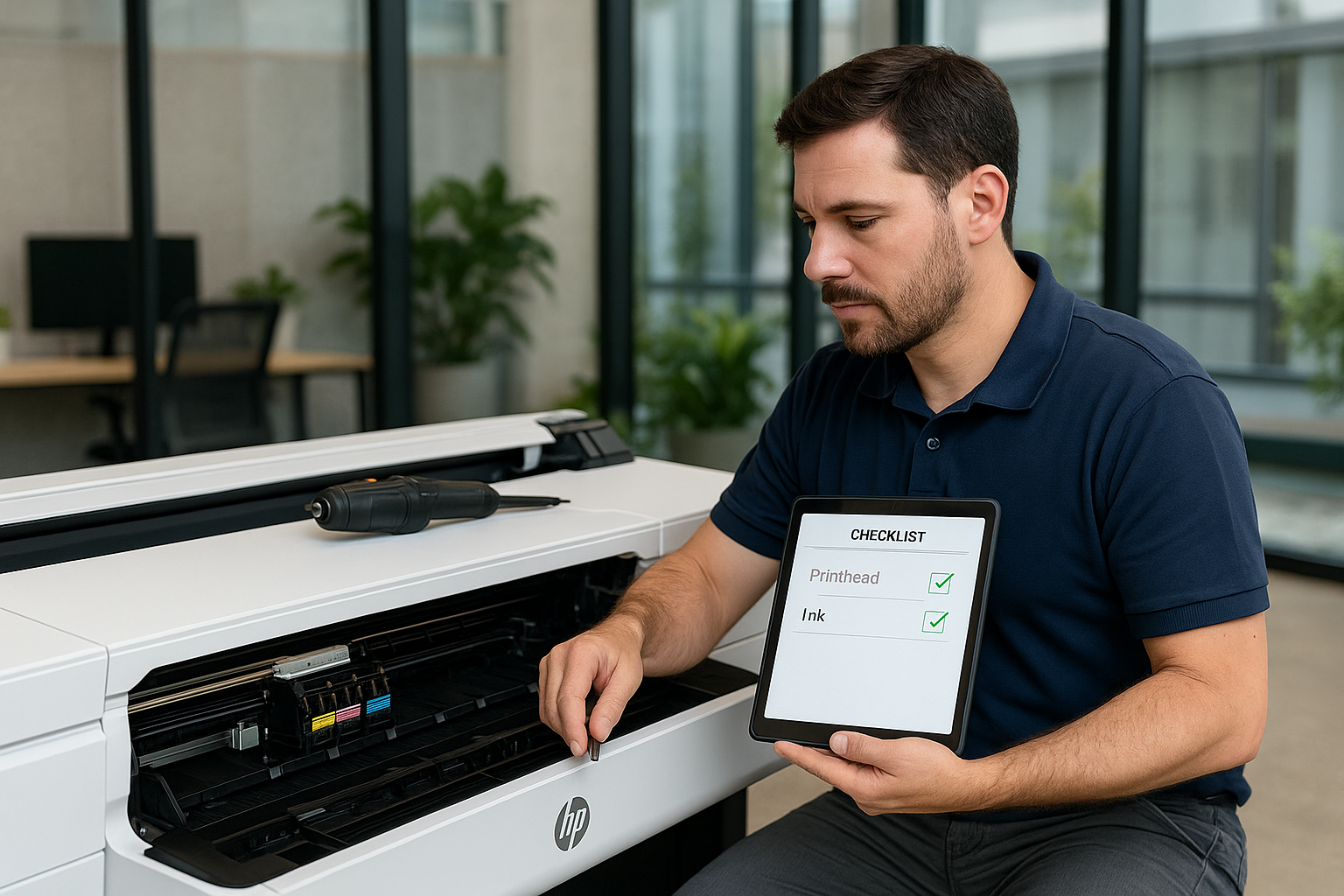 REPARACIÓN  PLOTTER HP en BARRANQUILLA